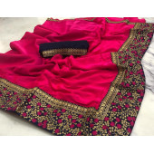 Sana Silk Saree With Heavy Embroidery Work